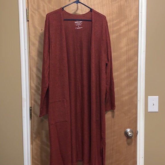 Rust Red Cardigan 5x left - Picture 2 of 13